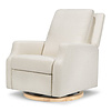 Million Dollar Baby MDB: Crewe Recliner and Swivel Glider - Ivory Boucle w/Light Wood Base Million Dollar Baby MDB: Crewe Recliner and Swivel Glider - Ivory Boucle w/Light Wood Base