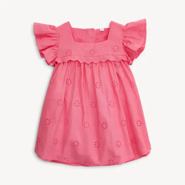 Magnificent Baby Magnetic Me: Magnetic Sleeveless Dress - All A-Flutter Bubblegum