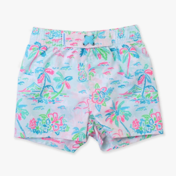 Rufflebutts Ruggedbutts: Swim Trunks - Tropical Resort