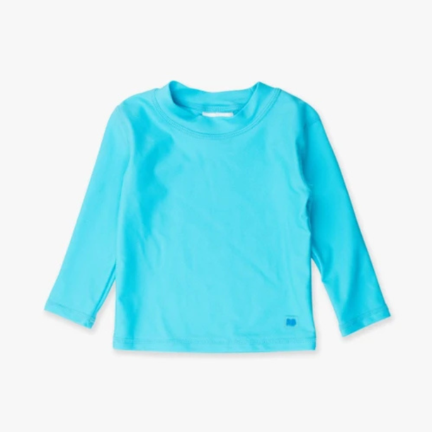Rufflebutts Rufflebutts: LS Rashguard - Bright Aqua