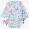 Rufflebutts Rufflebutts: LS 1pc Rashguard - Tropical Resort
