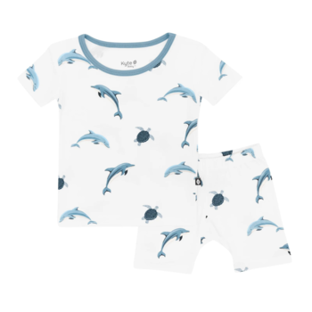 Kyte Clothing Kyte: Toddler Short-Sleeve PJ Set - Dolphin