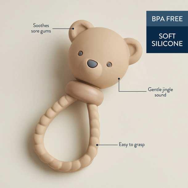Itzy Ritzy Itzy Ritzy: Rattle & Teether - Bear