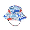 Flap Happy Flap Happy: Cotton Bucket Hat - SS Whale Blue