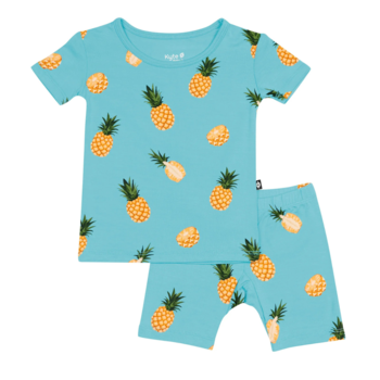 Kyte Clothing Kyte: Toddler Short-Sleeve PJ Set - Pineapple