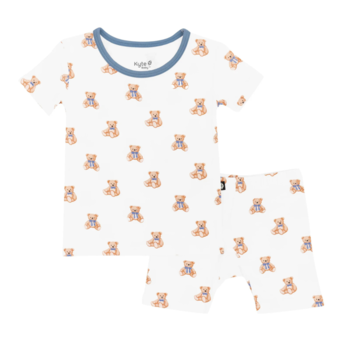 Kyte Clothing Kyte: Toddler Short-Sleeve PJ Set - Teddy Bear