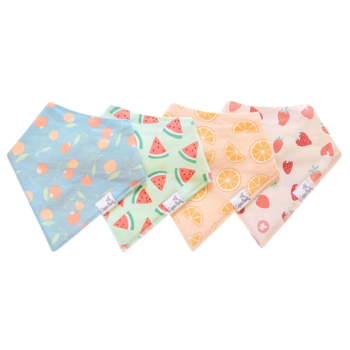 Copper Pearl Copper Pearl: Bandana Bib 4pk - Clementine