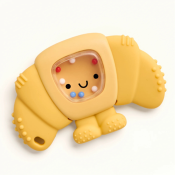 Itzy Ritzy Itzy Ritzy: Rattle & Teether - Croissant