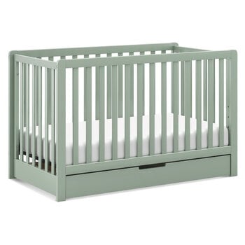 Million Dollar Baby MDB: Colby 4-in-1 Convertible Crib with Trundle Drawer - Light Sage