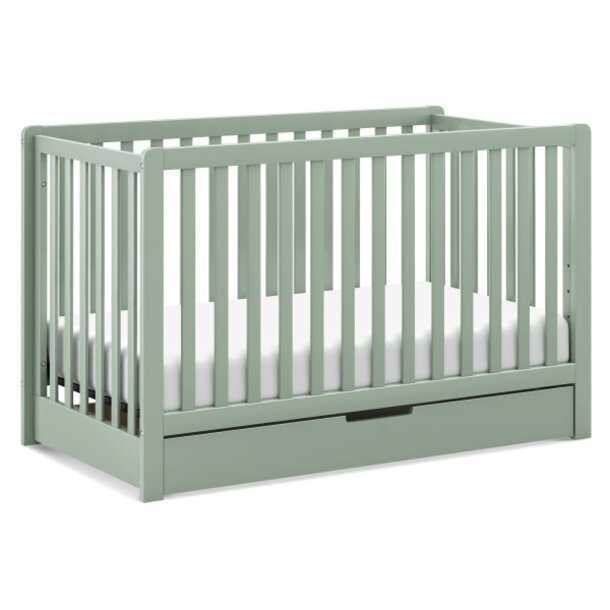 Million Dollar Baby MDB: Colby 4-in-1 Convertible Crib with Trundle Drawer - Light Sage
