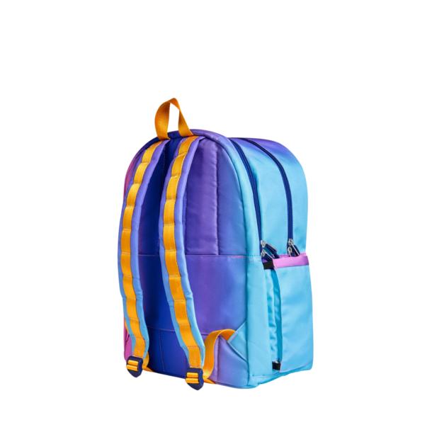 State Bags State Bags: Kane Double Zip Large- Blue/Pink Gradient