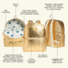State Bags State Bags: Kane Double Lg Backpack- Gold