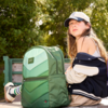 State Bags State Bags: Kane Double Lg Backpack- Olive Chevron