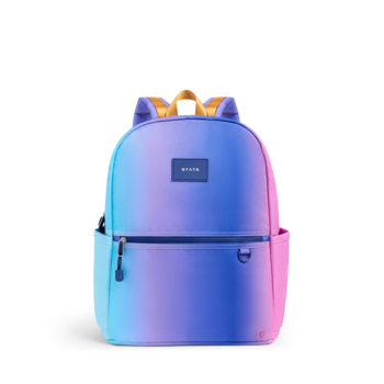 State Bags State Bags: Kane Double Backpack- Blue/Pink Gradient