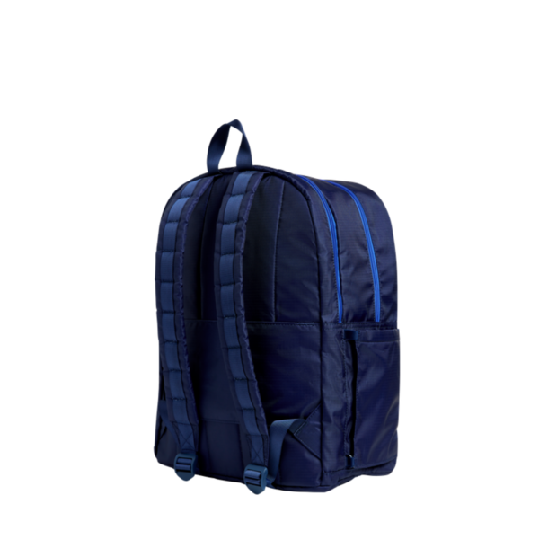 State Bags State Bags: Kane Double Backpack- Navy Diagonal