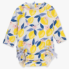 Rufflebutts Rufflebutts: 1pc Rashguard - Lemon Capri