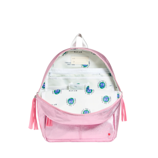 State Bags State Bags: Kane Backpack- Blue Puffer Check