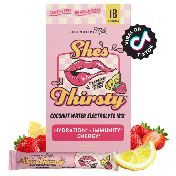 Legendairy Milk Legendairy Milk: Coconut Water Electrolyte Mix - Strawberry Lemonade