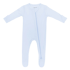 Kyte Clothing Kyte: Zipper Footie - Mist