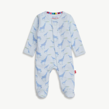 Magnificient Baby Magnetic Me: Jolie Giraffe Footie - Blue