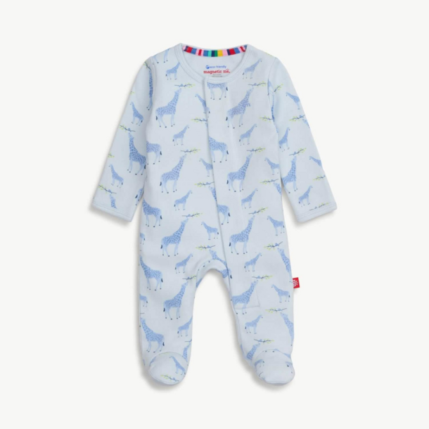 Magnificient Baby Magnetic Me: Jolie Giraffe Footie - Blue