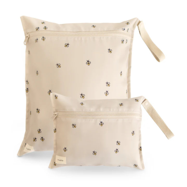 Mushie Mushie: Water Resistant Wet Bag 2pk -
