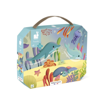 Janod Janod: Panoramic Puzzle - Sea Animals