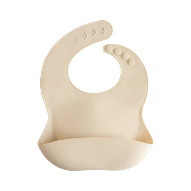 Mushie Mushie: Silicone Bib - Solid