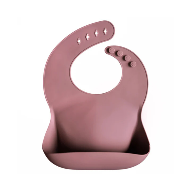 Mushie Mushie: Silicone Bib - Solid