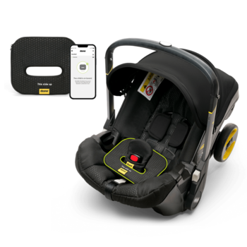 Doona Doona+: Infant Car Seat w/ Base + SensAlert - Black Nitro