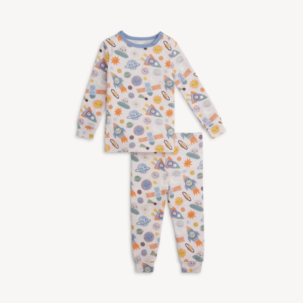Magnificient Baby Magnetic Me: Long Slv. PJ Set - Let's Rocket