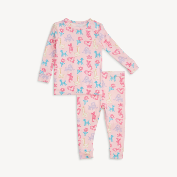 Magnificient Baby Magnetic Me: Long Slv. PJ Set - Pink Party Animal