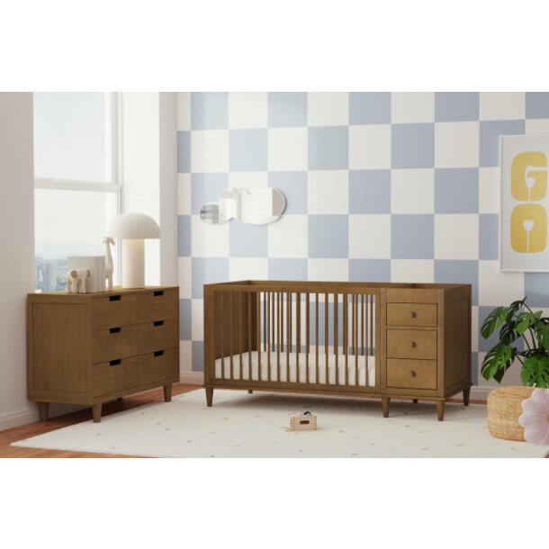 Million Dollar Baby MDB: Marley 3-in-1 Convertible Crib & Changer Combo -
