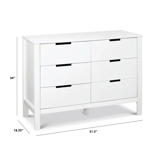 Million Dollar Baby MDB: Colby 6 Drawer Dresser -