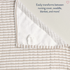 Itzy Ritzy Itzy Ritzy: Breastfeeding Blanket - Chai Stripe