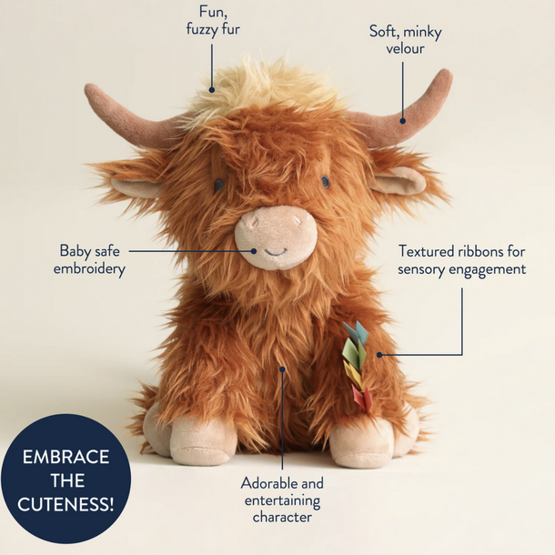 Itzy Ritzy Itzy Ritzy: Plush Highland Cow