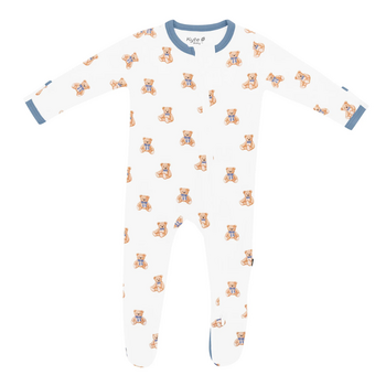 Kyte Clothing Kyte: Zipper Footie - Teddy Bear