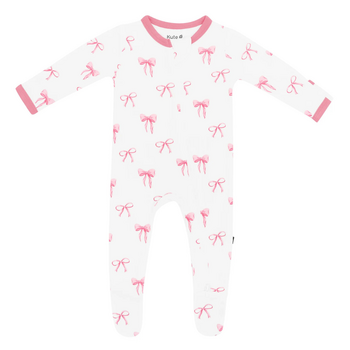Kyte Clothing Kyte: Zipper Footie - Bow