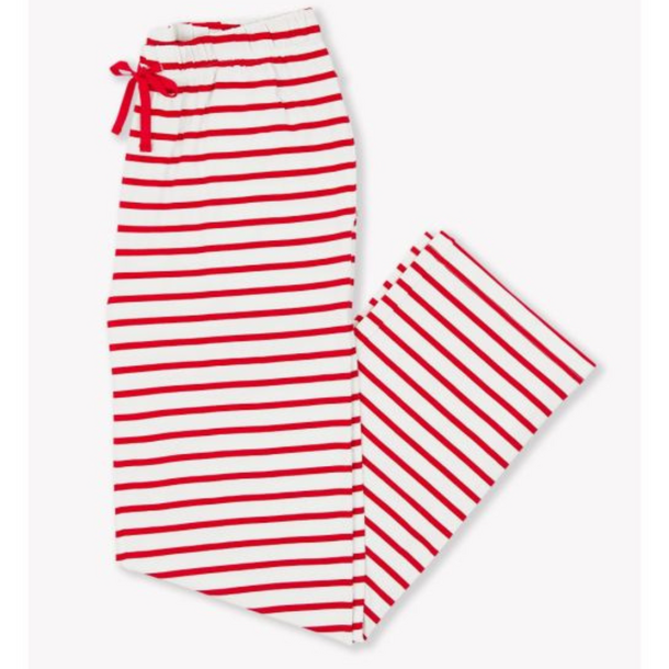 Rufflebutts Rufflebutts: Adult PJ Pants - Red & White Stripe