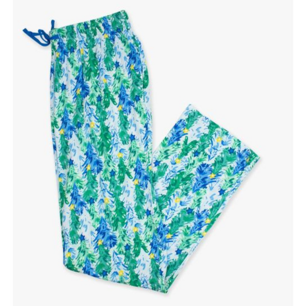 Rufflebutts Rufflebutts: Adult PJ Pants - Blue Jolly Grove