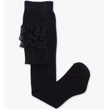 Rufflebutts Rufflebutts: Black Footed Tights Rufflebutts Rufflebutts: Black Footed Tights