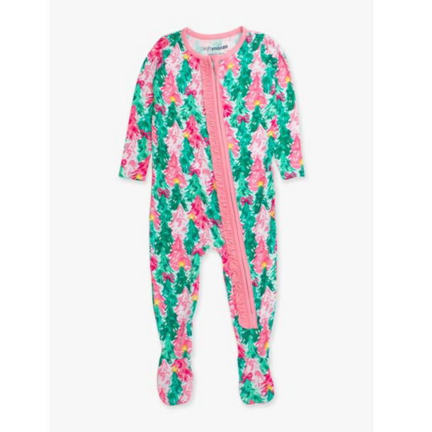 Rufflebutts Rufflebutts: Footie - Pink Jolly Grove