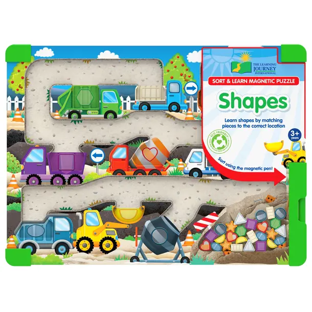 University Games UG: Sort & Learn Mag. Puzzle - Shapes Diggers