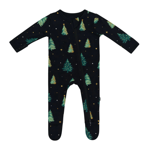 Kyte Clothing Kyte: Zipper Footie - Twinkle Tree