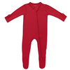 Kyte Clothing Kyte: Zipper Footie - Cardinal