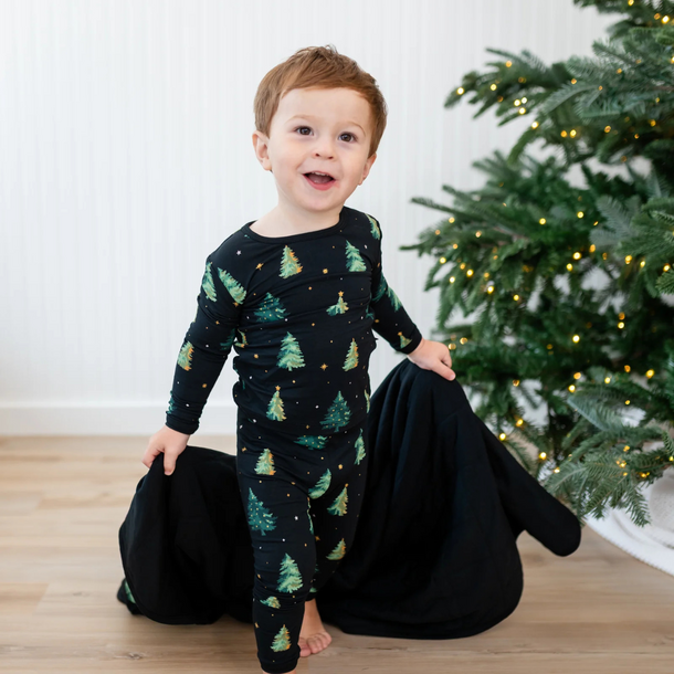 Kyte Clothing Kyte: Toddler Long-Sleeve PJ Set - Twinkle Tree