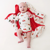 Kyte Clothing Kyte: Baby Blanket - Santa Sleigh Kyte Clothing Kyte: Baby Blanket - Santa Sleigh