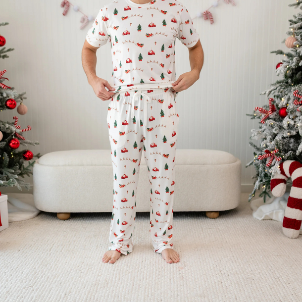 Kyte Clothing Kyte: Men's Lounge Pants  - Santa Sleigh