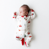 Kyte Clothing Kyte: Zipper Footie - Santa Sleigh