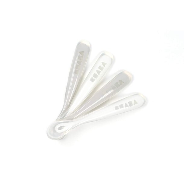 BEABA BEABA: First Foods Silicone Spoons (4pk)